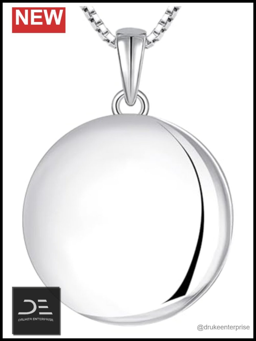 Sterling Silver Heart Locket Necklace Personalized Photo Pendant